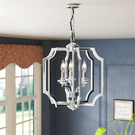 house of hampton anaya square metal 3-light geometric chandelier|House of Hampton® Gillespie 3 .